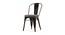 Gus Metal Dining Chair (Black) by Urban Ladder - Front View Design 1 - 535985