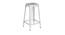 Piper Metal Bar Stool in Glossy Finish (White) by Urban Ladder - Front View Design 1 - 535989