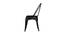 Django Metal Dining Chair (Black) by Urban Ladder - Design 1 Side View - 535999