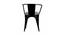 Brax Metal Dining Chair (Black) by Urban Ladder - Design 2 Side View - 536010
