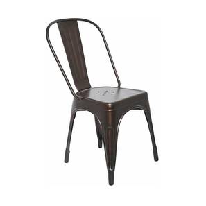 Balcony Chairs Design Greer Metal Outdoor Chair in Brown Colour - Set of