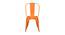 Duke Metal Dining Chair (Orange) by Urban Ladder - Cross View Design 1 - 536067