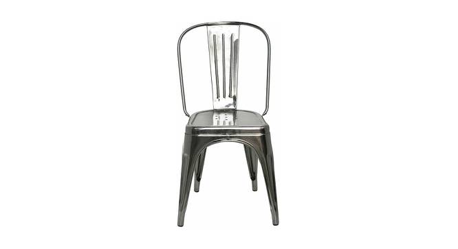 Fenton Metal Dining Chair (Silver) by Urban Ladder - Cross View Design 1 - 536069