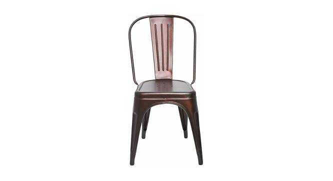 Greer Metal Dining Chair (Brown) by Urban Ladder - Cross View Design 1 - 536071