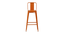 Violet Metal Bar Chair in Glossy Finish (Orange) by Urban Ladder - Cross View Design 1 - 536079