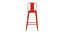 Zinnia Metal Bar Chair in Glossy Finish (Red) by Urban Ladder - Cross View Design 1 - 536080