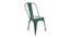 Frances Metal Dining Chair (Green) by Urban Ladder - Front View Design 1 - 536087