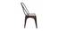 Greer Metal Dining Chair (Brown) by Urban Ladder - Design 1 Side View - 536104