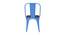Hugo Metal Dining Chair (Blue) by Urban Ladder - Design 1 Side View - 536107
