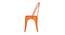Duke Metal Dining Chair (Orange) by Urban Ladder - Design 2 Side View - 536115