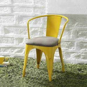 Dining Chairs Design Dexter Metal Outdoor Chair in Yellow Colour - Set of 1