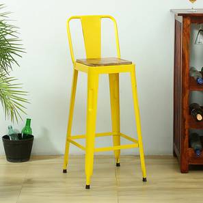 New Arrivals Living Room Furniture Design Cobi Metal Bar Chair in Glossy Finish (Yellow)