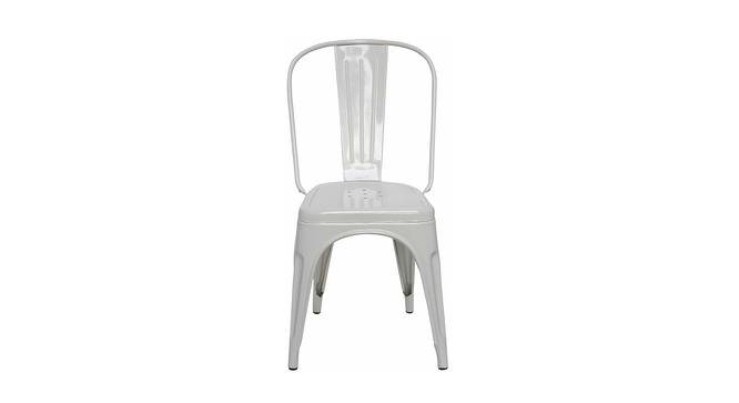 Fitz Metal Dining Chair (White) by Urban Ladder - Cross View Design 1 - 536149