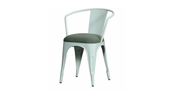 Bruno Metal Dining Chair (White) by Urban Ladder - Front View Design 1 - 536159