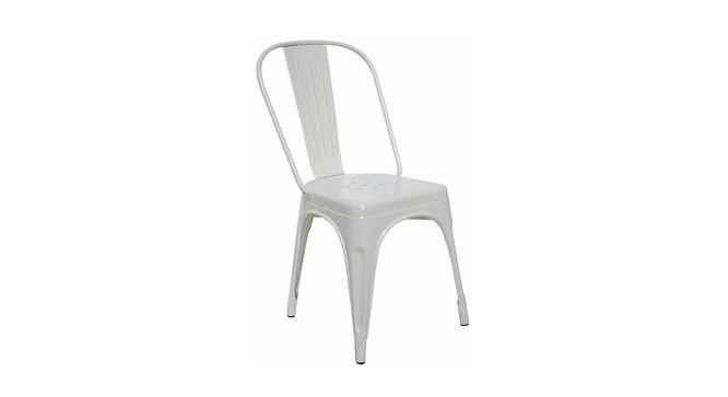 Fitz Metal Dining Chair (White) by Urban Ladder - Front View Design 1 - 536165