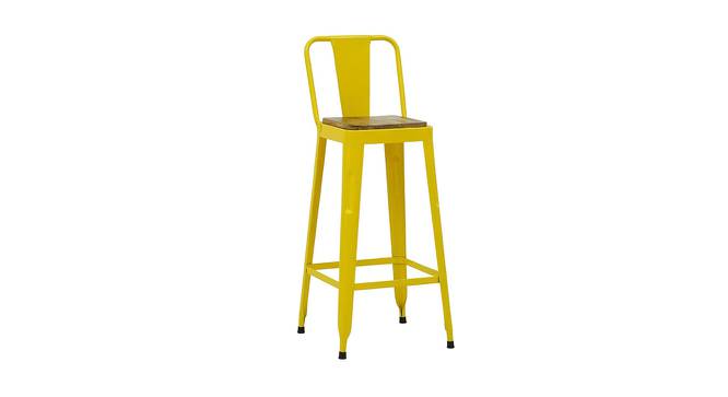 Cobi Metal Bar Chair in Glossy Finish (Yellow) by Urban Ladder - Front View Design 1 - 536170