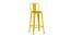 Cobi Metal Bar Chair in Glossy Finish (Yellow) by Urban Ladder - Front View Design 1 - 536170