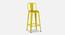 Cobi Metal Bar Chair in Glossy Finish (Yellow) by Urban Ladder - Design 1 Side View - 536178