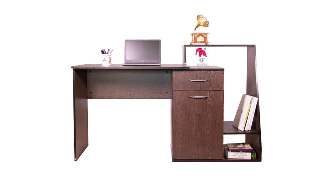 Yale Free Standing Engineered Wood Study Table in Walnut (Melamine Finish) by Urban Ladder - Cross View Design 1 - 536322