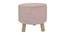 Oliver Solid Wood Footstool in Pink Color (Pink) by Urban Ladder - Cross View Design 1 - 536465