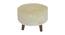 Leo Solid Wood Footstool in Cream Color (Cream) by Urban Ladder - Cross View Design 1 - 536467