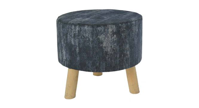 Tucker Solid Wood Footstool in Grey Color (Grey) by Urban Ladder - Front View Design 1 - 536485