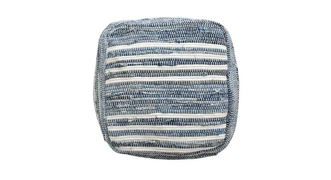 Murphy Polyester Pouffe in Multicolor (Blue) by Urban Ladder - Front View Design 1 - 536497