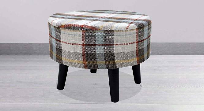 Archie Solid Wood Footstool in Multicolor (Brown) by Urban Ladder - Front View Design 1 - 536505
