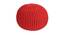 Anthony Polyester Pouffe in red Color (Red) by Urban Ladder - Cross View Design 1 - 536573