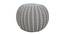 Bailey Cotton Pouffe in Grey Color (Brown) by Urban Ladder - Cross View Design 1 - 536575
