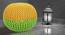 Otis Cotton Pouffe in Yellow & Green Color (Yellow) by Urban Ladder - Front View Design 1 - 536603