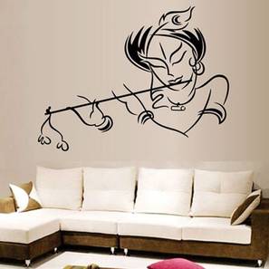 Products Design Claire Black PVC Vinyl 53 x 47.2 inches Wall Sticker (Black)