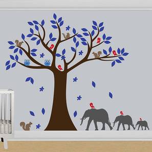 Decals Stickers And Wallpapers Design Ramzey Multicolor PVC Vinyl 53 x 53 inches Wall Sticker (Multicolor)