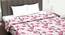 Beaumont Pink Floral Cotton Double Size Dohar by Urban Ladder - Cross View Design 1 - 538286