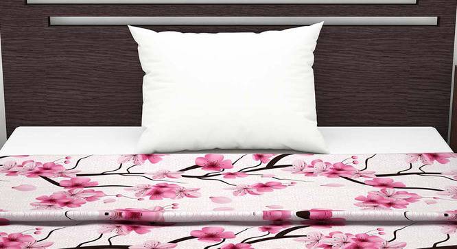 Cabriole Pink Floral Cotton Single Size Dohar by Urban Ladder - Design 1 Side View - 538324