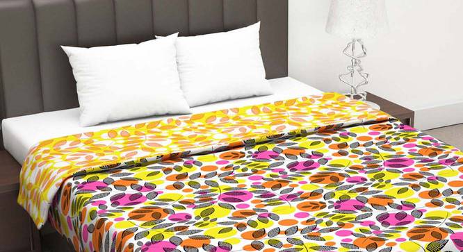 Mildred Pink Floral Microfiber Double Size Dohar by Urban Ladder - Cross View Design 1 - 538392