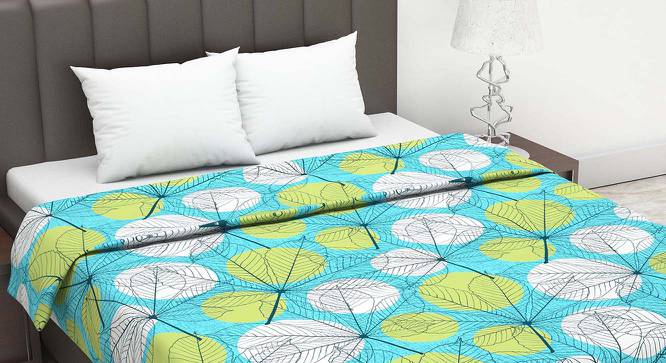 Emerence Green Floral Cotton Double Size Dohar by Urban Ladder - Cross View Design 1 - 538480