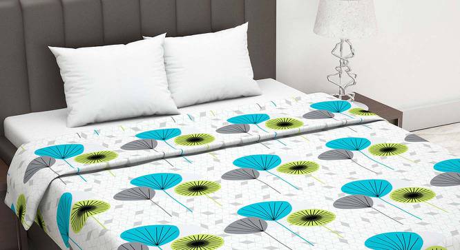 Candide White Floral Cotton Double Size Dohar by Urban Ladder - Cross View Design 1 - 538578