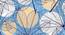 Marlette Blue Floral Cotton Single Size Dohar by Urban Ladder - Design 1 Close View - 538748