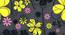 Télesphore Black Floral Microfiber Single Size Dohar by Urban Ladder - Design 1 Close View - 538847