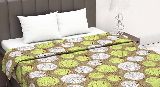 Cascade Green Floral Cotton Double Size Dohar by Urban Ladder - Cross View Design 1 - 538879