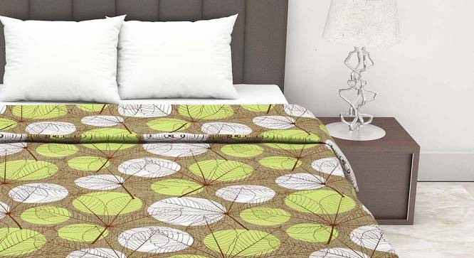 Cascade Green Floral Cotton Double Size Dohar by Urban Ladder - Front View Design 1 - 538898