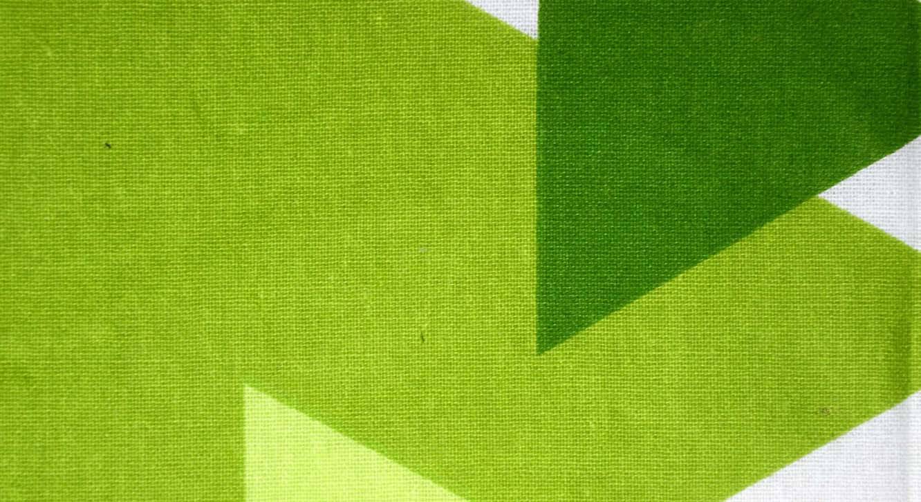 Turquoise Green & Blue Geometrics 120 GSM Cotton Single Size Quilt