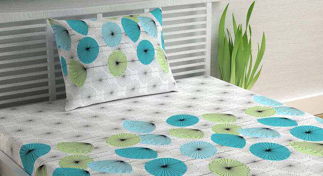 Reign Multicolor Floral 144 TC Cotton Single Size with 1 Pillow Cover (Single Size) by Urban Ladder - Cross View Design 1 - 539371