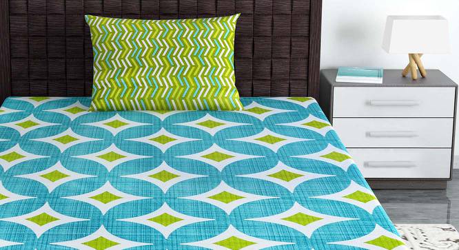 Aitana Multicolor Abstract 144 TC Cotton Single Size with 1 Pillow Cover (Single Size) by Urban Ladder - Front View Design 1 - 539393