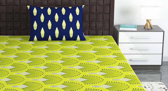 Zane Multicolor Abstract 144 TC Cotton Single Size with 1 Pillow Cover (Single Size) by Urban Ladder - Front View Design 1 - 539493