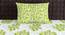 Asher Green Floral 144 TC Cotton Single Size with 1 Pillow Cover (Single Size) by Urban Ladder - Design 1 Side View - 539509