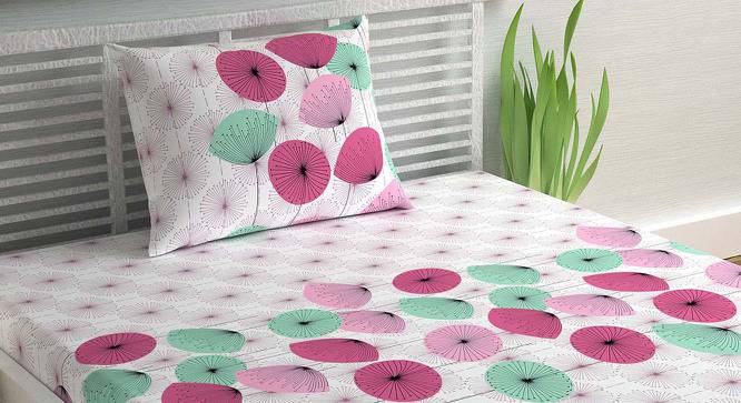 Liam Multicolor Floral 144 TC Cotton Single Size with 1 Pillow Cover (Single Size) by Urban Ladder - Cross View Design 1 - 539667