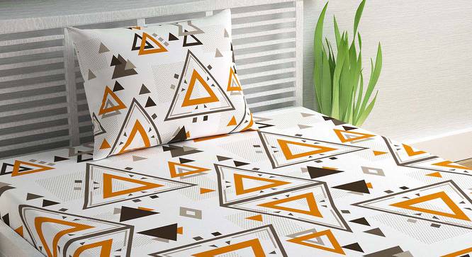 Atlas Multicolor Geometric 144 TC Cotton Single Size with 1 Pillow Cover (Single Size) by Urban Ladder - Cross View Design 1 - 539668