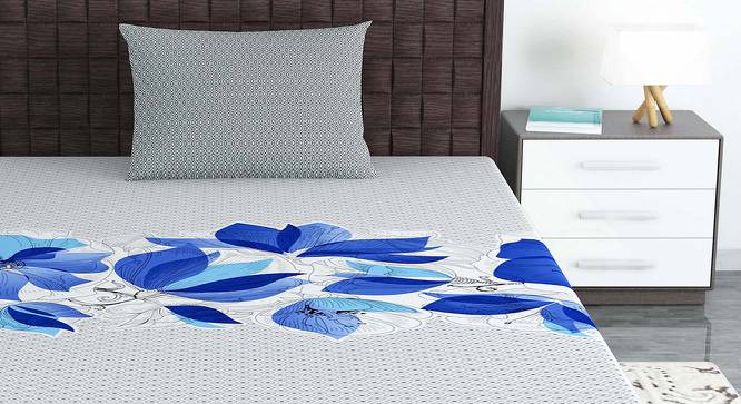 Dream Multicolor Solid 144 TC Cotton Single Size with 1 Pillow Cover (Single Size) by Urban Ladder - Front View Design 1 - 539704